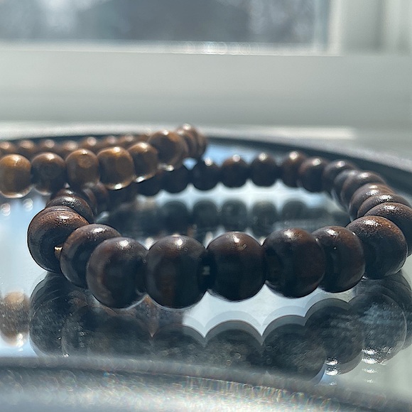 2 Brown beaded bracelets - Picture 8 of 8